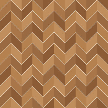 Herringbone wood parquet seamless pattern warm brown flooring background
