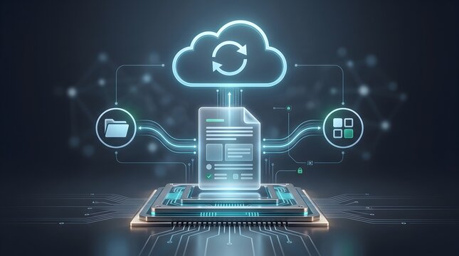 Digital Cloud Synchronization and Document File Sharing Network Interface