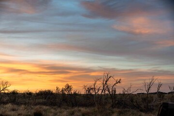 Fototapeta premium a sunset in Prescott arizona