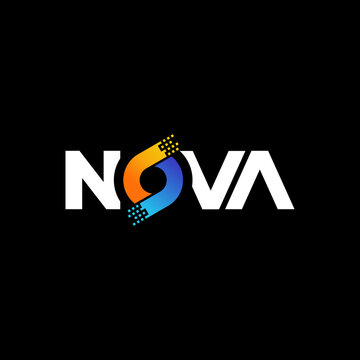 lettering nova logo design inspiration