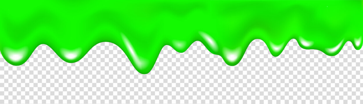 Green dripping slime texture, flowing paint, splash of juice.