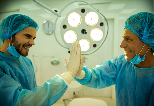 Successful Surgical Team.