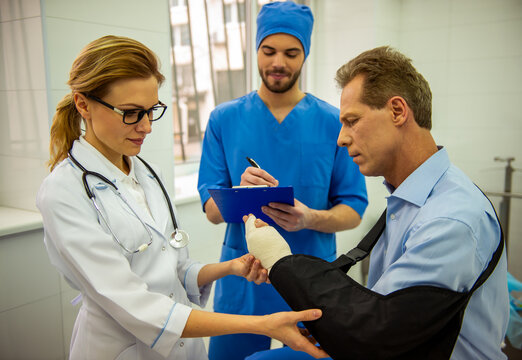 Injured Patient Examination.