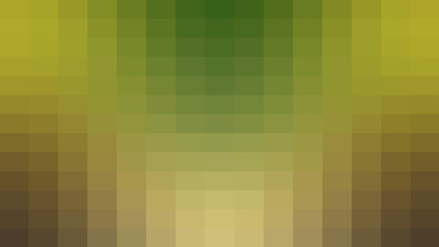 Abstract pixelated grid background featuring soft gradient color transitions and blurred rectangular blocks in natural olive and green tones for modern digital art and design layouts