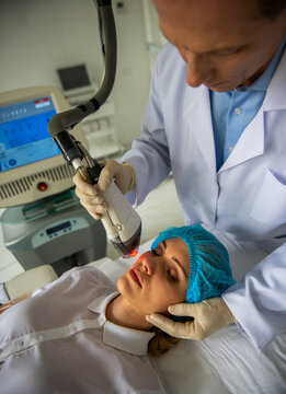 Laser Facial Skin Treatment.
