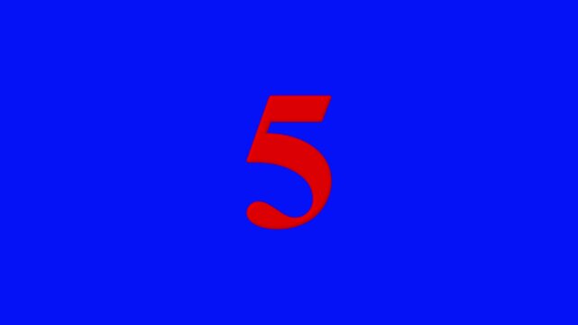 Movies start intro 1 2 3 4 5 6 7 8 9 10 count down with white back ground. Motion graphics of number countdown concept,4k quality animation video.