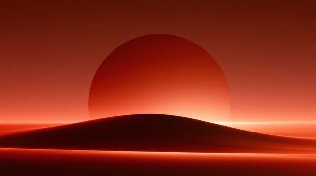 A warm gradient shows a matte sunrise arc over a clean line representing the start of a new chapter in a simple design