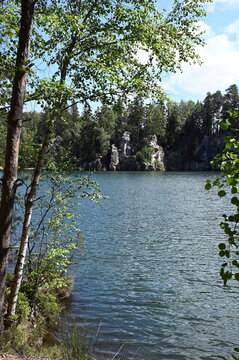 P&iacute;skovna-See bei Adrspach in Tschechien