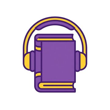 Audiobook Concept with Book and Headphones