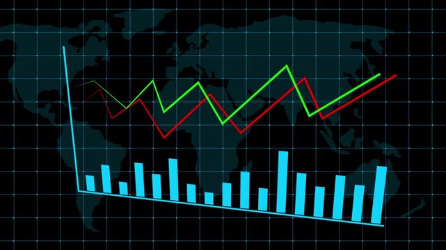 Business growth concept in graph chart showing marketing sales profit increasing to future target . growing business concept. 