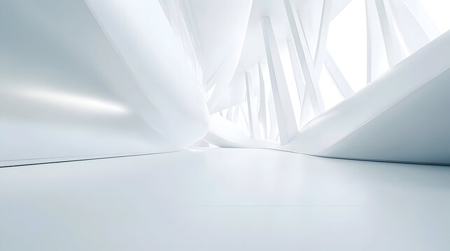 empty white room with window