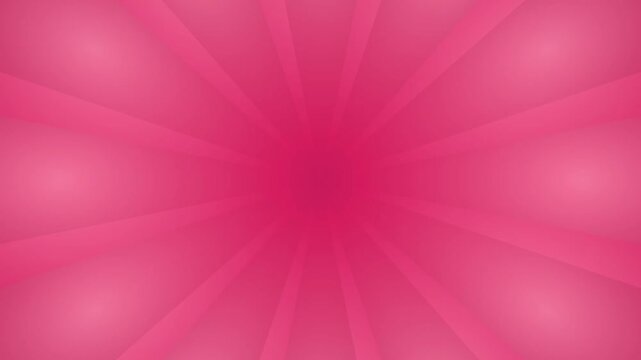 Abstract pink sunburst background with radial rays and soft glowing magenta gradient for cinematic 4K video projects and vibrant graphic designs