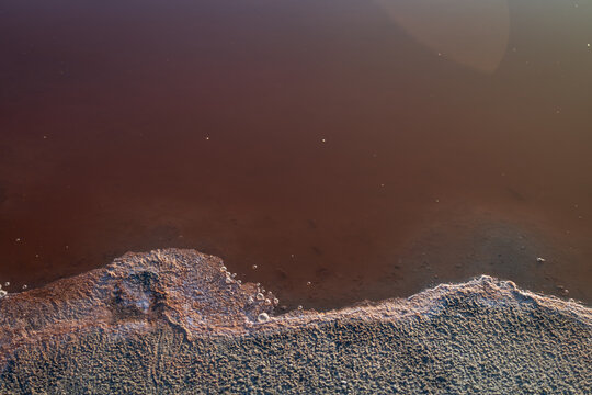 Sulphureous Water Bubbles on Sunlit Surface
