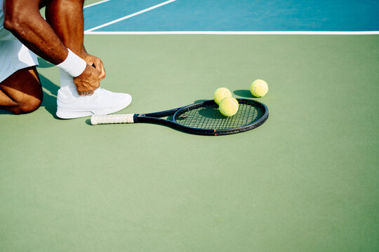 Tennis concept copy space
