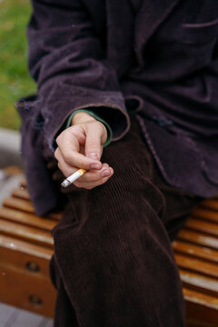 Creative professional taking a break in urban space