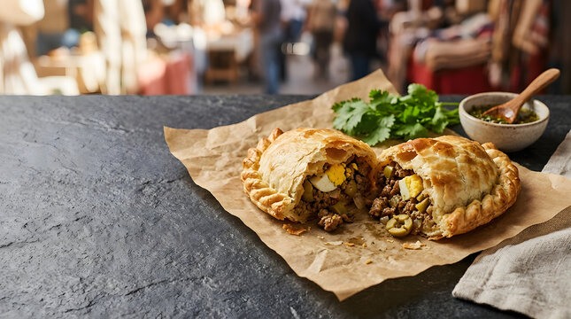 Argentinian Beef Empanadas with Chimichurri Sauce