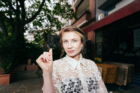 Elegant Woman in Berlin Street