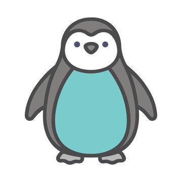 Cute cartoon penguin illustration