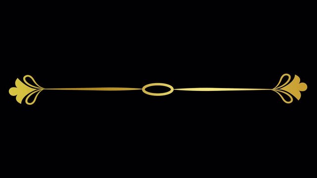 Elegant Gold Decorative Dividers Set for Elegant Graphic Design Projects.