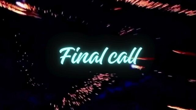 Final Call Urgency Text Animation on Green Screen
