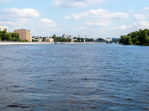 view of Grand Nevka in Saint Petersburg city