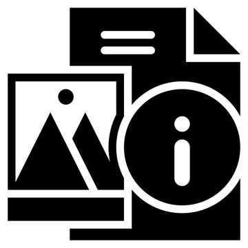 tourist information paper travel service solid glyph icon