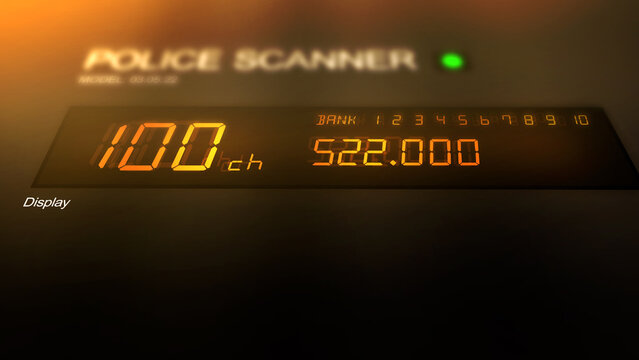 Generic Police Radio Frequency Scanner - Retro Color Grade