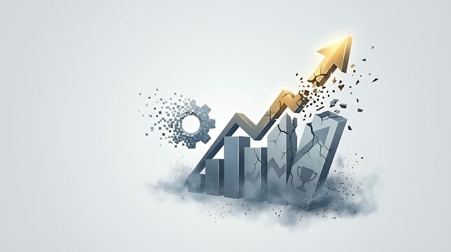A Conceptual Illustration of Business Entropy Depicting a Decline in Performance and Potential Failure After Achieving a Goal or Experiencing Success business entropy performance decline after
