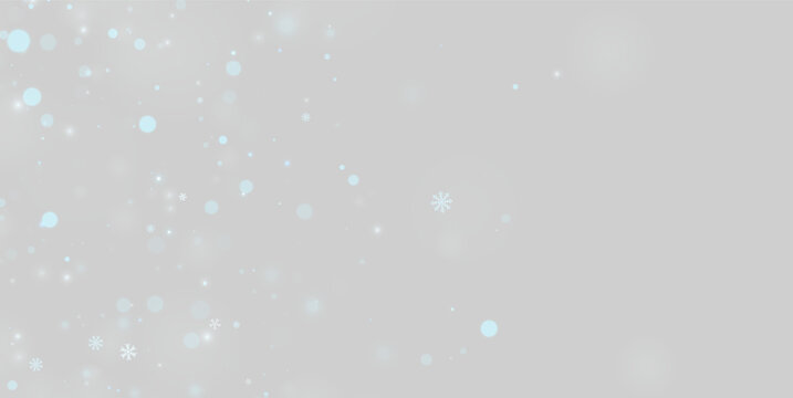 Small blue snowflakes appear scattered against a dark backdrop. These snowflakes vary in size and are softly glowing with a blue tint. This image is ideal for winter or holiday-themed.