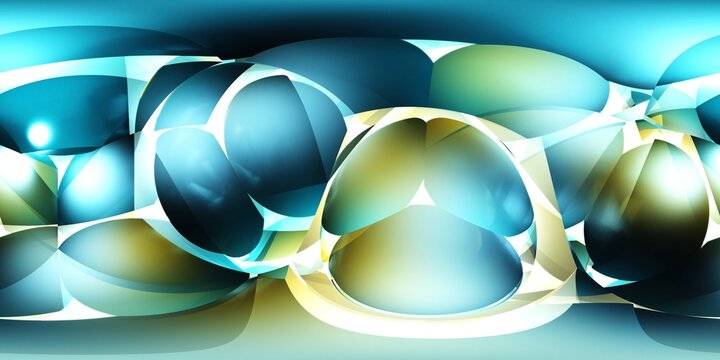HDRI, environment map , Round panorama, spherical panorama, equidistant projection, panorama 360, Multicube, abstract background, Lines background, 3d rendering