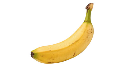 Whole fresh ripe yellow banana fruit tropical organic food isolated on white background © Sophia