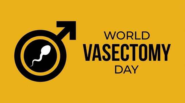 World vasectomy day awareness logo design