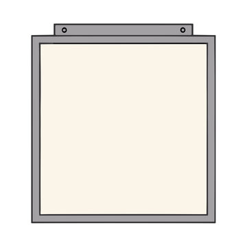 Clipboard with blank paper