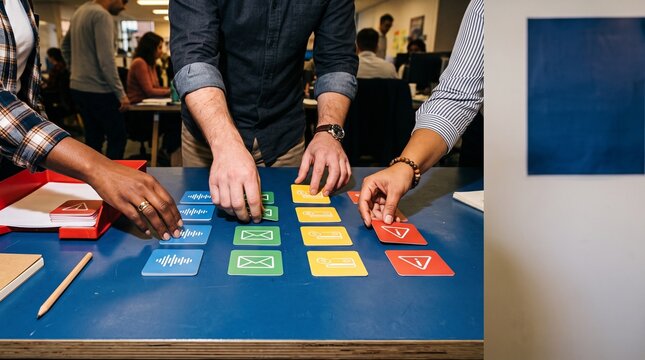 Teams sort AI generated fraud scenario cards