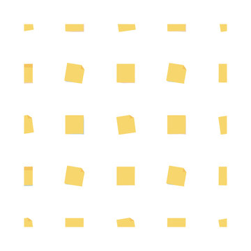 Yellow sticky notes pattern