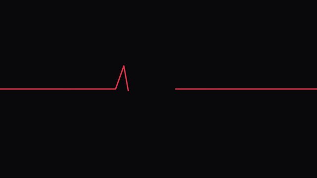 Red laser pointer dot moving on dark animation 4k background, for presentation and, science light