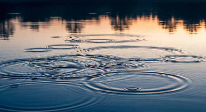 Water surface ripples abstract