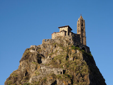 Europe, France, Le Puy-en-Velay, Saint-Michel d&rsquo;Aiguilhe chapel