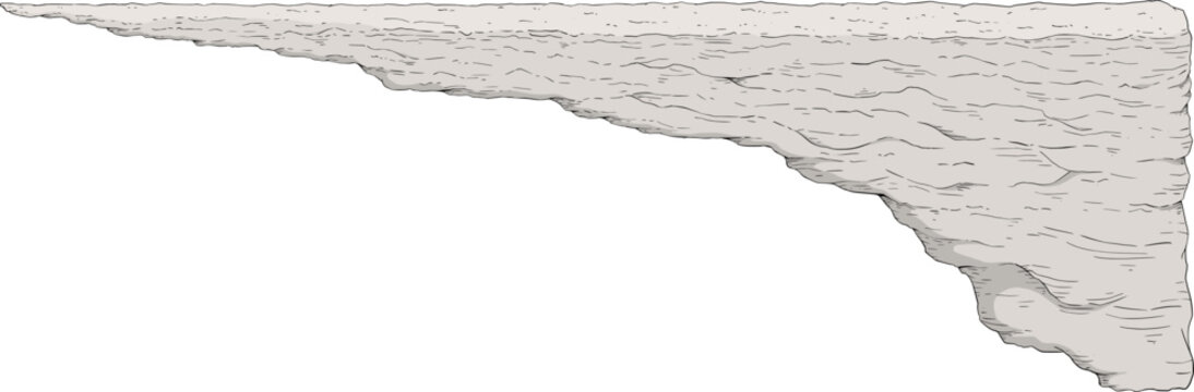Cliff edge overlooking a dramatic abyss, emphasizing rugged terrain and natural danger.