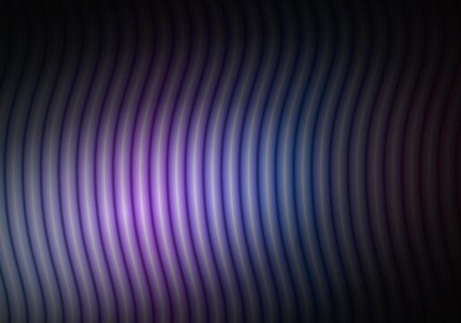 Abstract background, featuring vertical wavy, lines with a, vibrant purple light, glow, creating a, smooth and rhythmic, pattern on a, dark surface