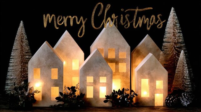 snowy Christmas landscape