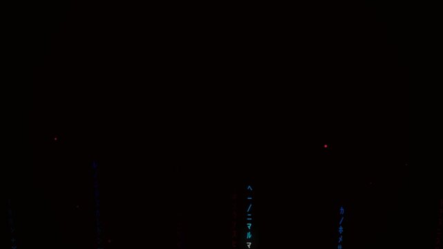 Abstract digital background with glowing blue and red lines of code in the dark 4K Motion Video