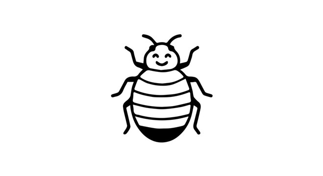 Bed Bugs icon flat design colorful vector illustration