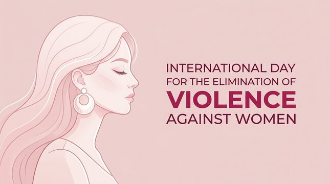 International Day for the Elimination of Violence Against Women Conceptual Illustration