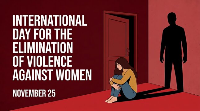 International Day for the Elimination of Violence Against Women Conceptual Illustration