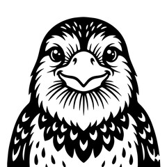 Fototapeta premium Barbet icon flat design colorful vector illustration