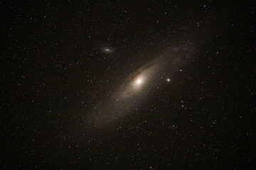 Andromeda galaxy close up inverted © Charles Baden