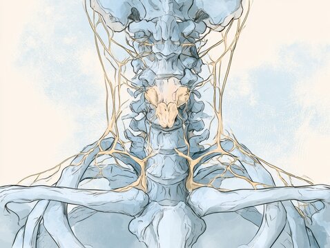 Detailed depiction of hypoparathyroidism focusing on calcium regulation failure and absence of the parathyroid gland for educational purposes.