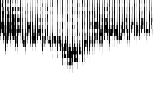 Black and white smooth transition pattern with glitch effect for modern background and jersey design element. Vector format illustration. EPS10