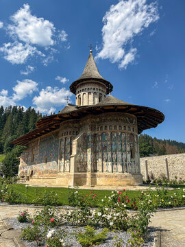 temple of heaven, Voronet Monastery, Suceava, Romania 